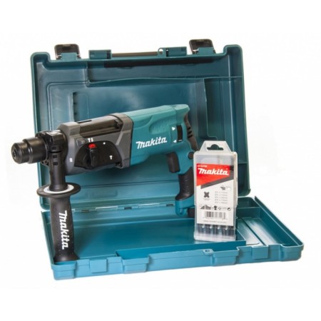 Perforator Makita HR2470X15, 780 W, SDS +, 3 modes, 2.7 J, 4500 beats/min, case + drill-3
