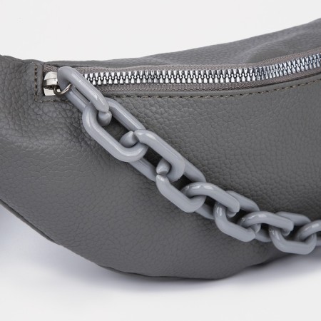 Lightning waist bag, gray color-4