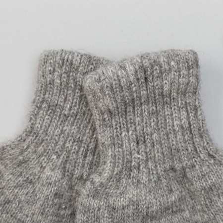 Female gloves from Mongolian wool, gray color, size 17-19 (6.5-7.5)-1
