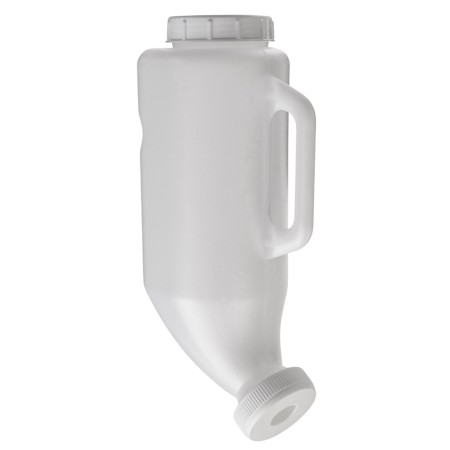 Bottle 2 liters for drinking calves, with a handle