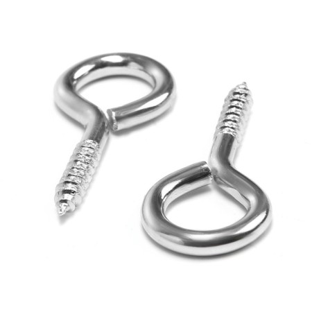 Screw-ring, tundra, white zinc, 3x30 mm, 10 pcs-2