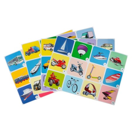 Set of posters "transport" with methodological recommendations, 4 posters, A3