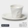 Tea couple Magistro "Blanche" circle 300 ml, white color