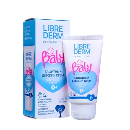 Protective children's cream Librederm Baby with lanolin and cotton extract, 50 ml