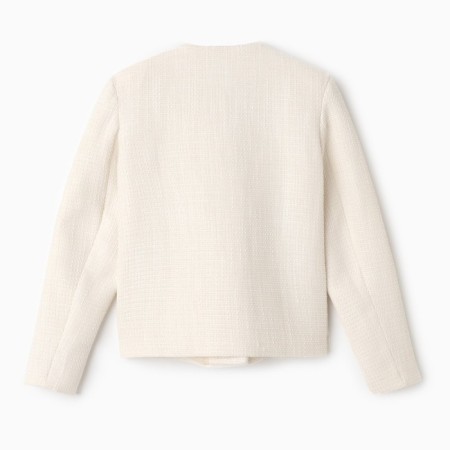 Women's tweed jacket mist r.46, milk-9