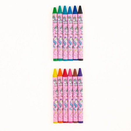 Wax pencils "Unicorn", set of 12 colors-2