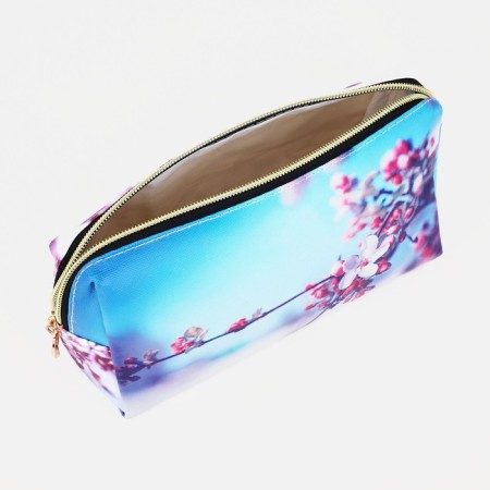 Lightning cosmetic bag, white/purple color-2