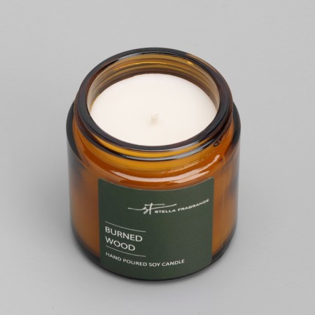 Aromatic candle in the bank "ST Burned Wood", 90 g-3