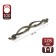 PC172AB handle, m/o 128 mm, bronze color