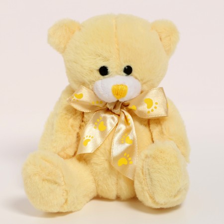 Soft toy "Tender Bear", bow, traces, color mix-6