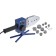A device for welding plastic pipes tundra, 1000 watts, a set of nozzles 20-50 mm, 50-300 °