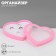 Organizer for jewelry "Casket Heart" 36 seats, plastic, 14 × 15.5 × 2 cm, pink color