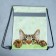 A bag for shoes with a reflective element "Funny kitten" 30 x 40 cm