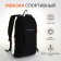Sports' backpack on lightning, Textura, external pocket, black color