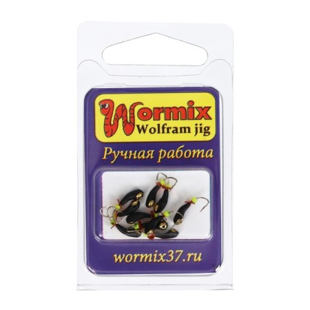 Mormyshka Uralka with a golden crown, weight 0.2 g, size 3-1