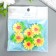 Decor for creativity plastic "Chamomile and butterfly" yellow 3.1x2.8 cm