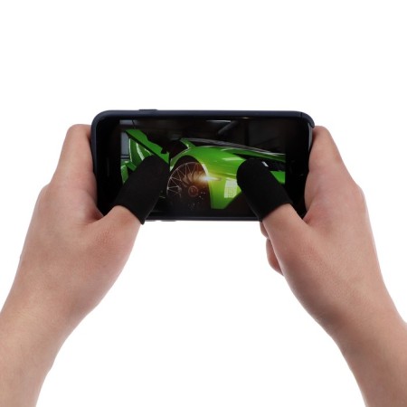 Equal for games on the Luazon smartphone, with sweat protection, 2 pcs., Black