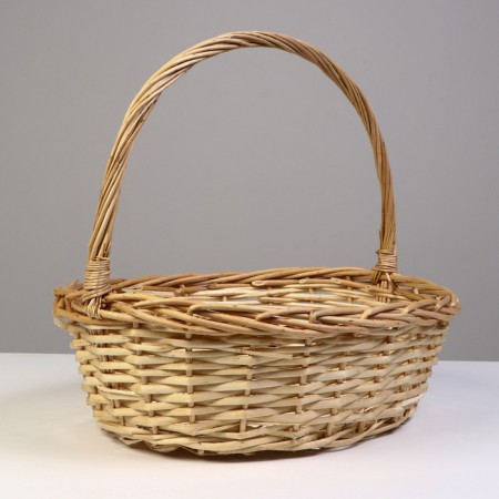 Wicker basket, 43 x 35/14 x 42 cm, willow