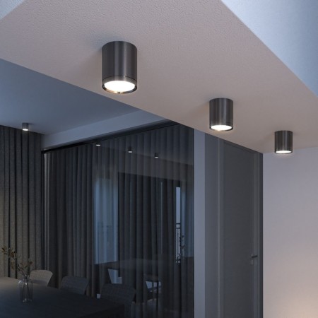 Ceiling accent light (SPOT) ELEKTROSTANDARD, DLR024 DL LED 6 W, 68x68x76 mm, IP20, Black Pearl Color-1