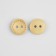 A set of wooden buttons, 2 punctures, d = 15 × 3 mm, 10 pcs