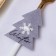 A set for the decor of the dining rooms "Christmas tree", 4 pcs, col. gray, 5.2x7 cm, 100% p/e, felt
