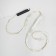 Girlynda "Horse tail" 10 threads 1 m, IP20, silver thread, 100 LED, warm white glow, 12 V