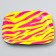 Disposable plate plate square "zebra" pink, 16.5x16.5 cm