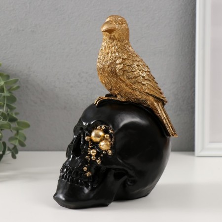 Polystone souvenir "Bird skull" 9.5x14x21 cm-3
