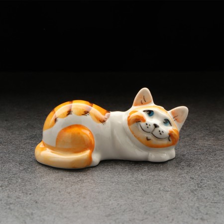 Porcelain figurine "Kotya Musya", redhead, 9cm