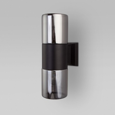 Street wall lamp Elektrostandard, Roil, 175x110x340 mm, E27, black color-4