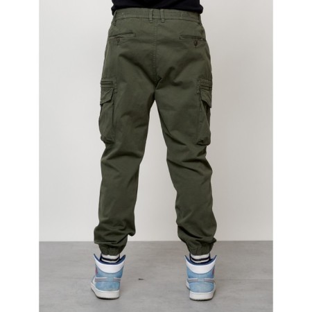 Cargo jeans men, size 44, khaki color-3
