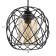 Lamp Bayerlux 2110/1bk E27 40W black 20x20x100 cm