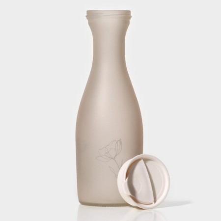 Glass Renga Glass "Rosi", 1 l, pink color-1