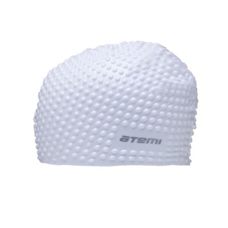ATEMI BS70 swimming cap, silicone, white color-1