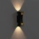 Facade lamp "Elegant", FSD-091, 6 W, 3000K, IP65, 220 V, Metal, Black