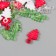 Decor for creativity "Leaves. Pink, green, white and transparent" nr 20 g 2.2x1.4x0.4 cm 99280