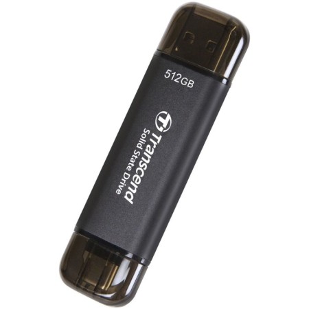 SSD Transcend USB-C 512GB TS512GESD310C Gray USB Gray-2
