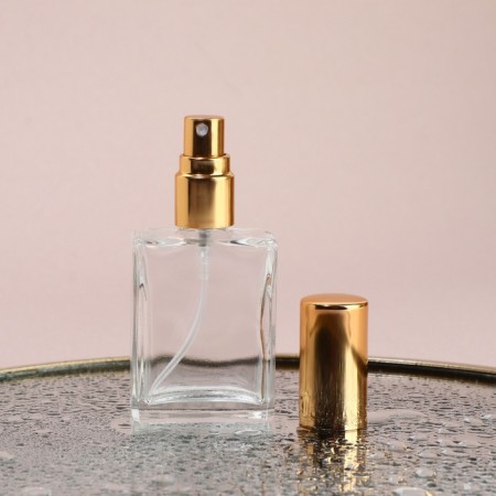 Perfume bottle, with a spray, 15 ml, golden color-3