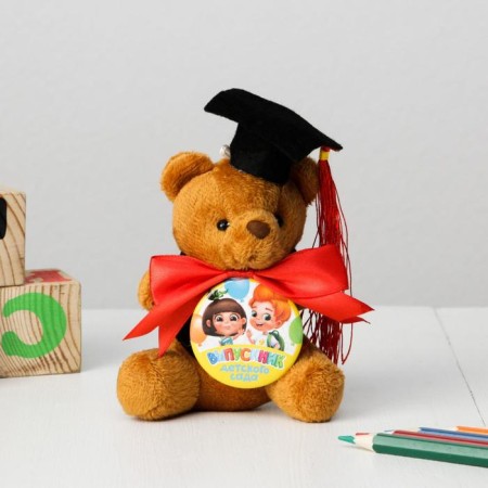 Soft toy and Order for the graduation "Graduate of the kindergarten", a gift set-2