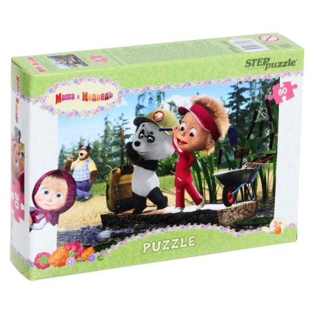 Puzzle "Masha and the Bear - 2", 80 elements, mix-21