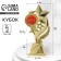 The Cup "Great Victories", award figure, gold, plastic, 16.5 x 8 cm.