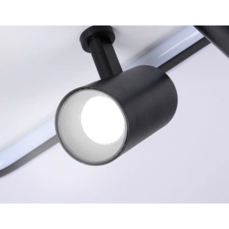 LED ceiling LED with Ambrella Light, Linetech, FL5115, LED, 97 W, 7275LUM, 3000-6400K, Black, Black-7
