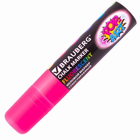 Cretaceous Brauberg "Pop-Art", 15 mm, dry, for smooth surfaces, pink-1