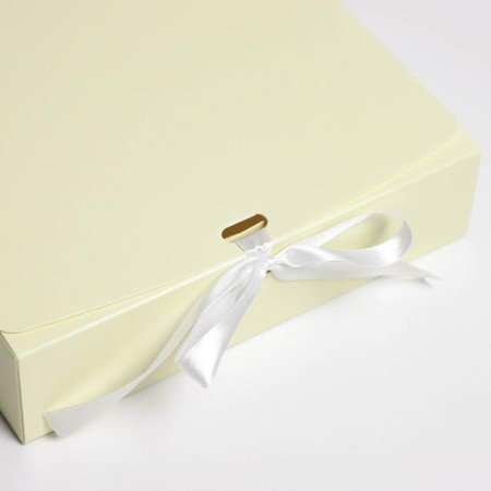 Gift folding box, packaging, "yellow", 20 x 18 x 5 cm-2