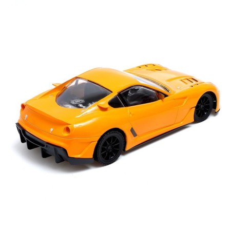 Radio -controlled machine "Sportser", 1:16, works from batteries, yellow color-2