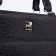 Women's bag El Masta with a zipper, external pocket, long belt, black color