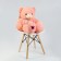 Soft toy "Bear", with stars, 80 cm, color coral