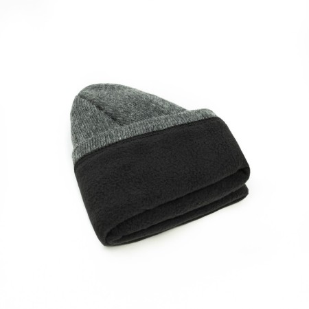 Male Winter hat, color dark mix, size 56-58-5