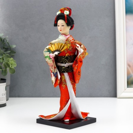 Collective doll "Geisha with fan" MIX 27x9.5x9.5 cm-2