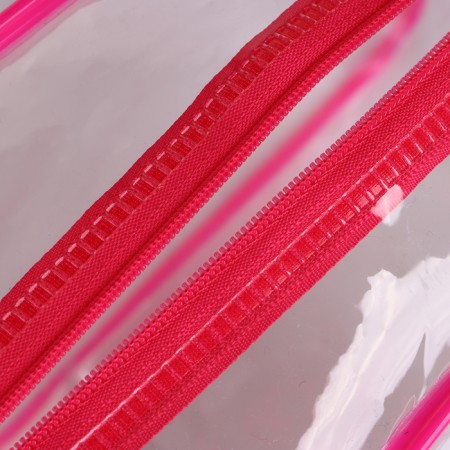 Lightning cosmetic bag, raspberry color-2